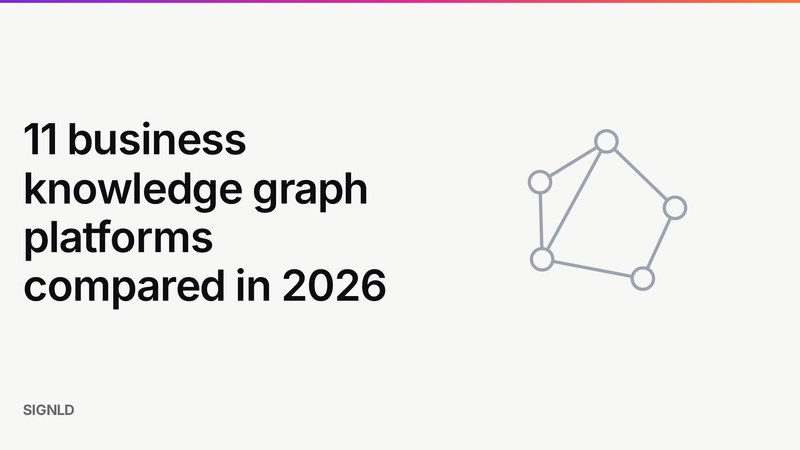 11 business knowledge graph platforms compared in 2026