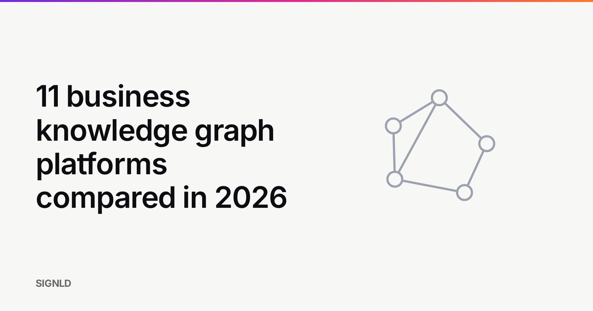 11 business knowledge graph platforms compared in 2026