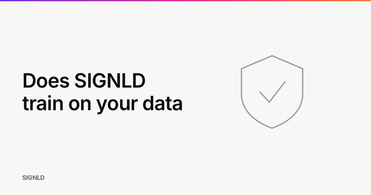 Does SIGNLD train on your data