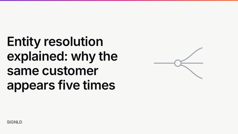Entity resolution explained: why the same customer appears five times