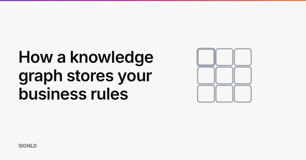 How a knowledge graph stores your business rules