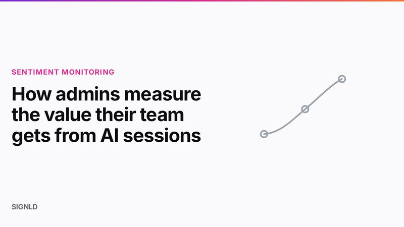 How admins measure the value their team gets from AI sessions