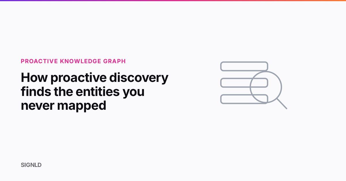 How proactive discovery finds the entities you never mapped
