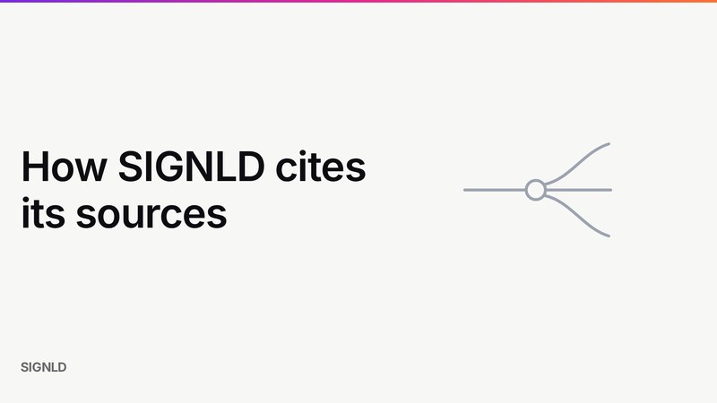 How SIGNLD cites its sources