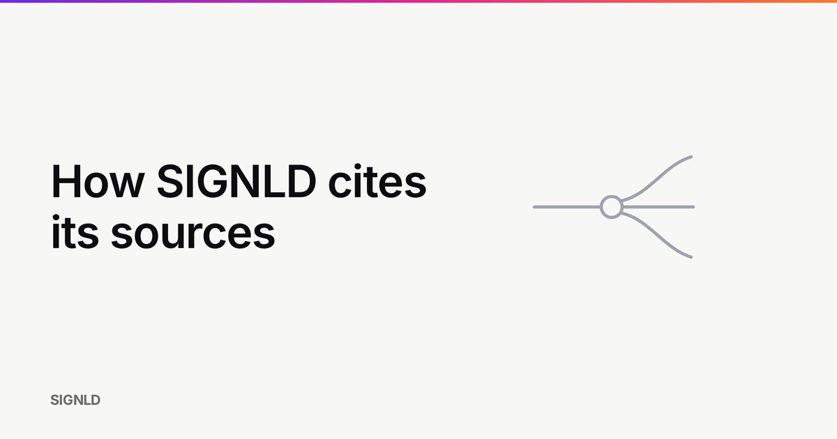 How SIGNLD cites its sources