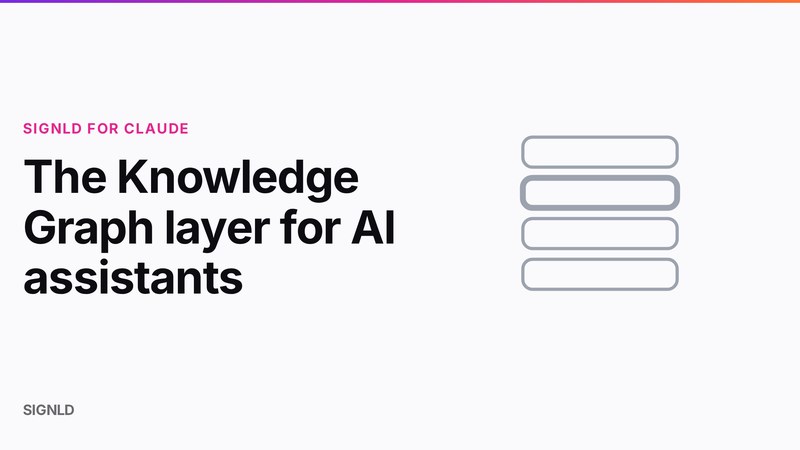 The Knowledge Graph layer for AI assistants