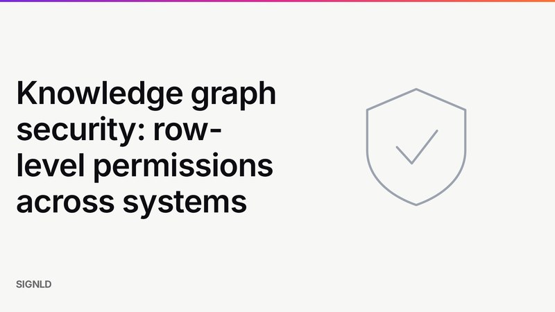 Knowledge graph security: row-level permissions across systems