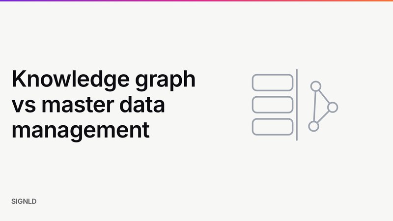 Knowledge graph vs master data management