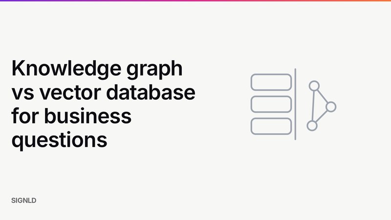 Knowledge graph vs vector database for business questions