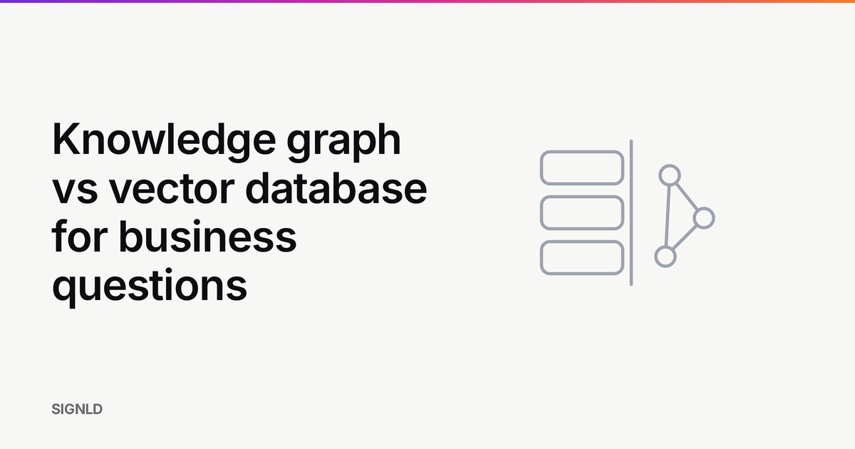 Knowledge graph vs vector database for business questions