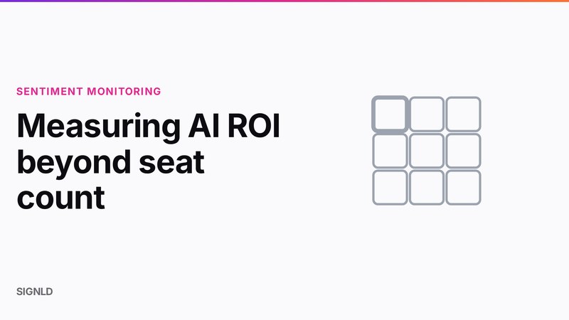 Measuring AI ROI beyond seat count