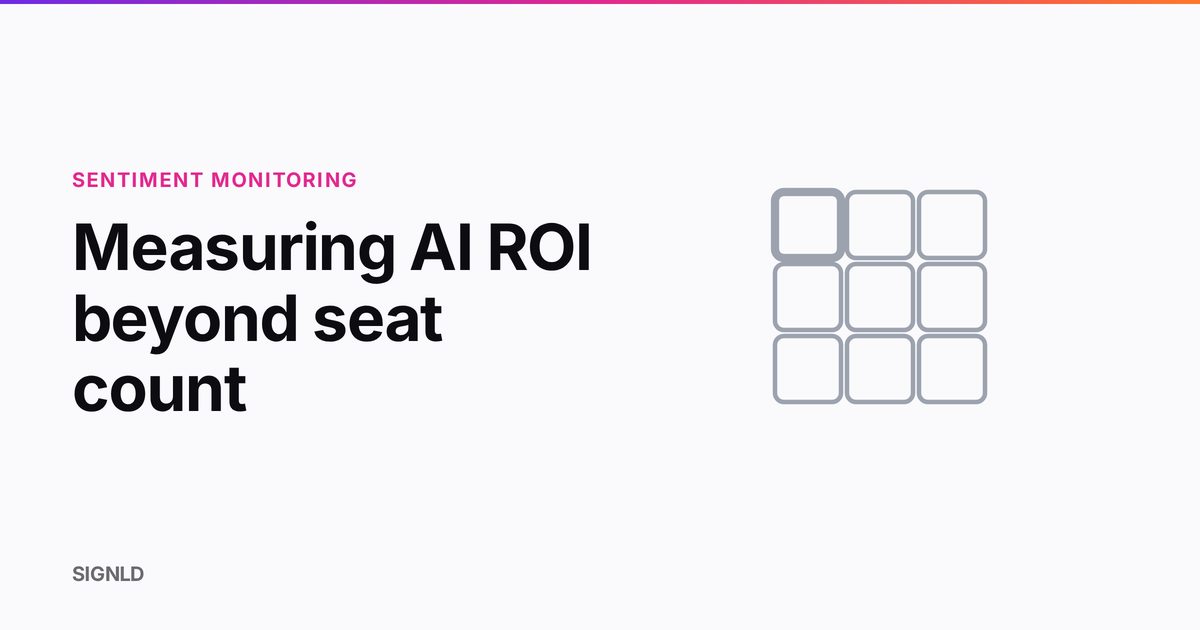 Measuring AI ROI beyond seat count