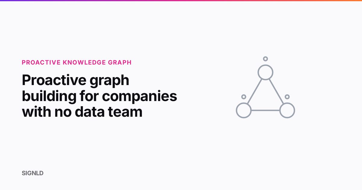 Proactive graph building for companies with no data team