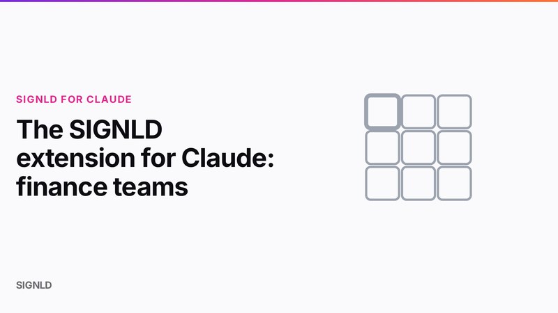 The SIGNLD extension for Claude: finance teams