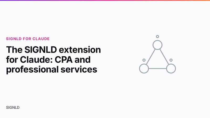 The SIGNLD extension for Claude: CPA and professional services