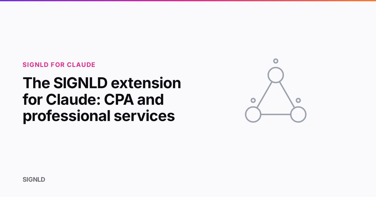 The SIGNLD extension for Claude: CPA and professional services