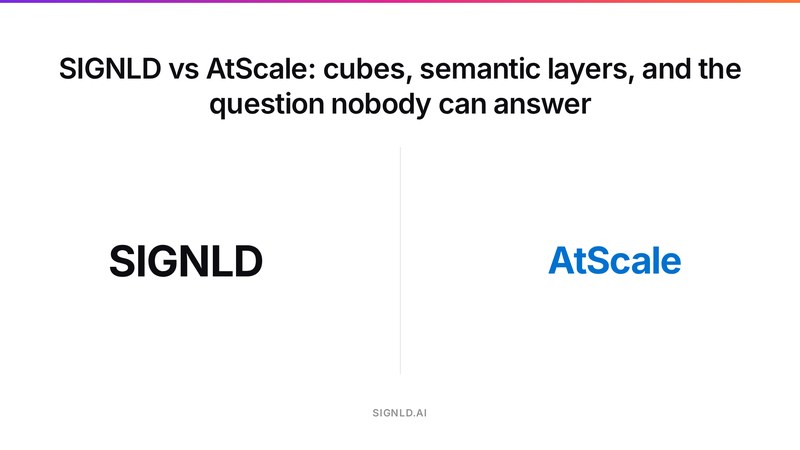 SIGNLD vs AtScale: cubes, semantic layers, and the question nobody can answer