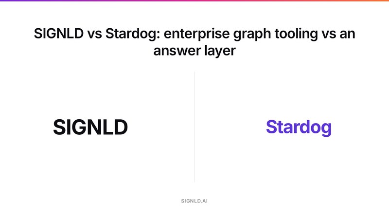 SIGNLD vs Stardog: enterprise graph tooling vs an answer layer
