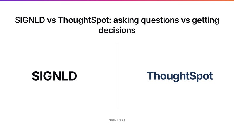 SIGNLD vs ThoughtSpot: asking questions vs getting decisions