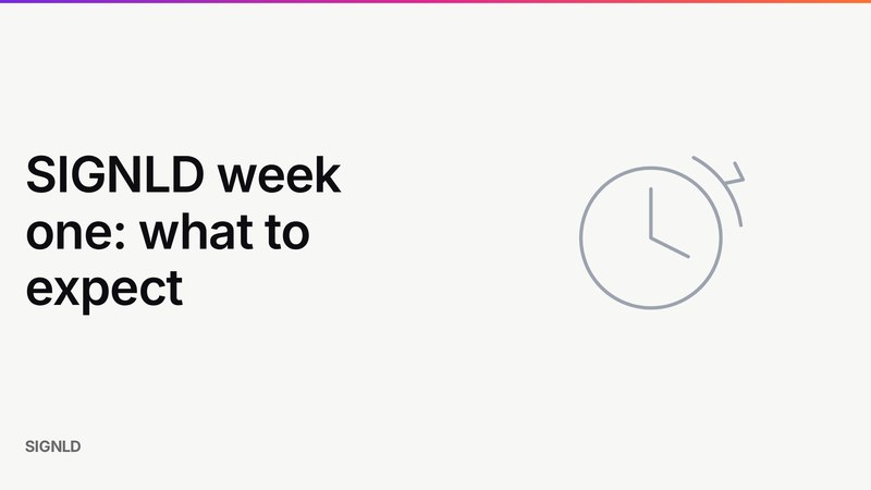 SIGNLD week one: what to expect