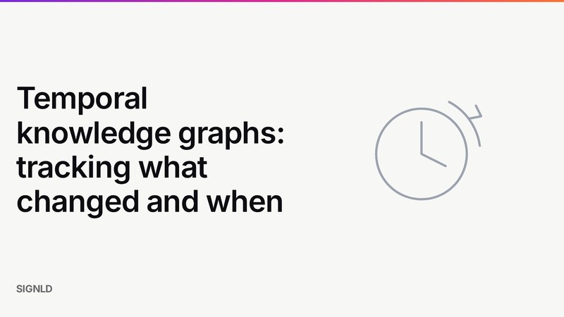 Temporal knowledge graphs: tracking what changed and when