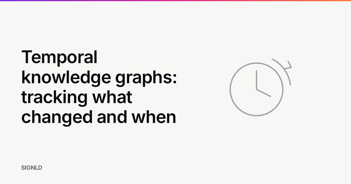 Temporal knowledge graphs: tracking what changed and when