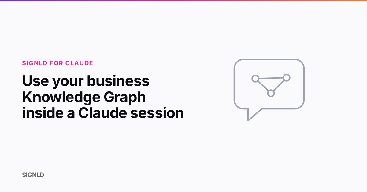 Use your business Knowledge Graph inside a Claude session