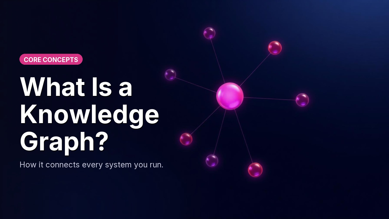 What Is a Knowledge Graph? How It Connects Every System You Run