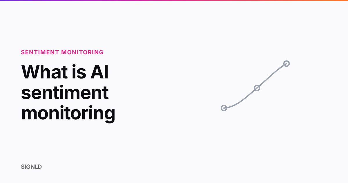 What is AI sentiment monitoring