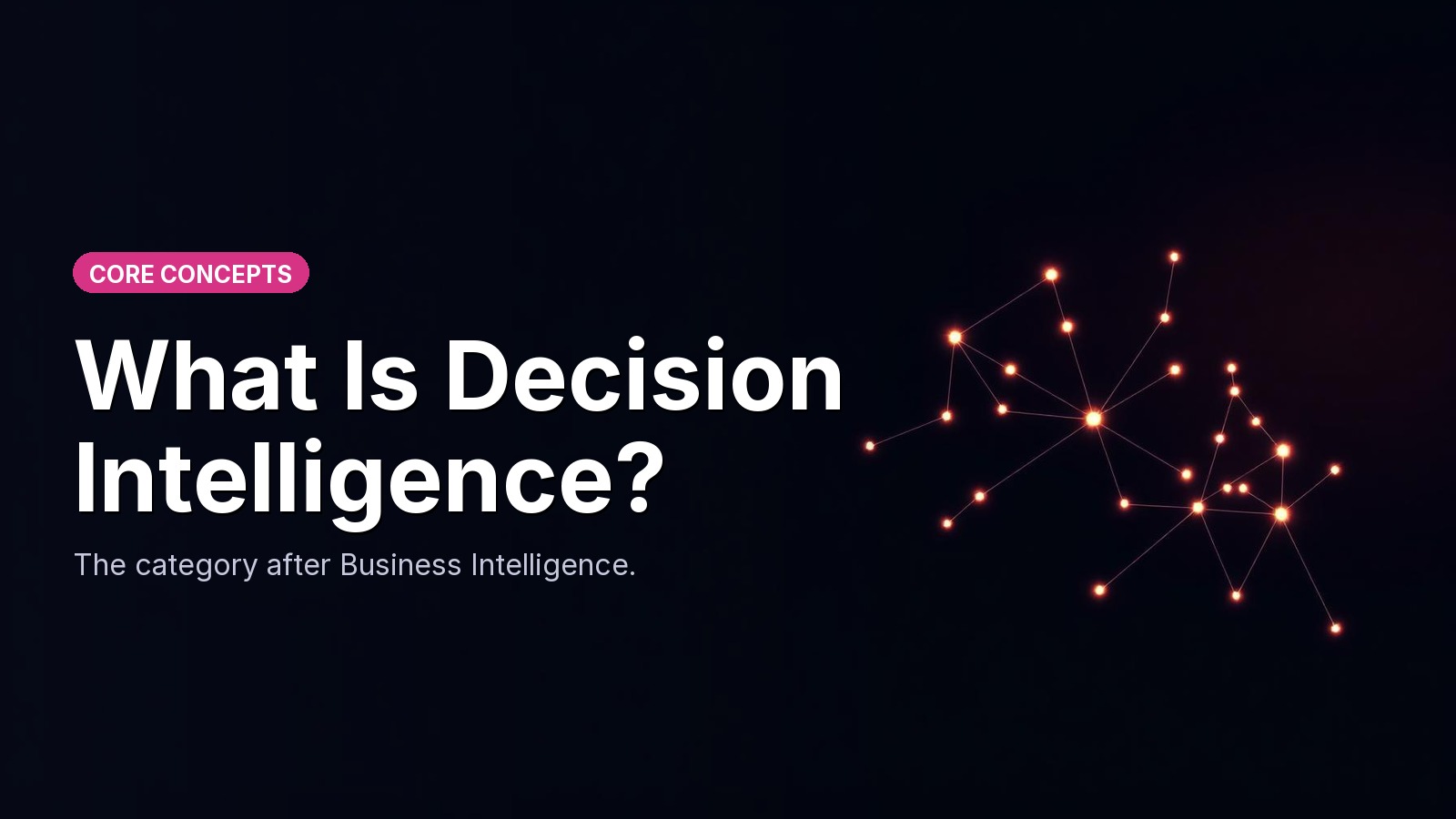 What Is Decision Intelligence? The Category After Business Intelligence