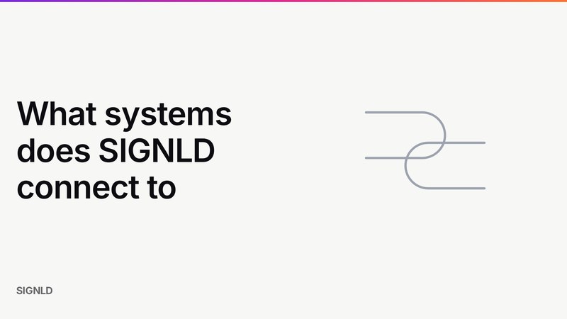 What systems does SIGNLD connect to