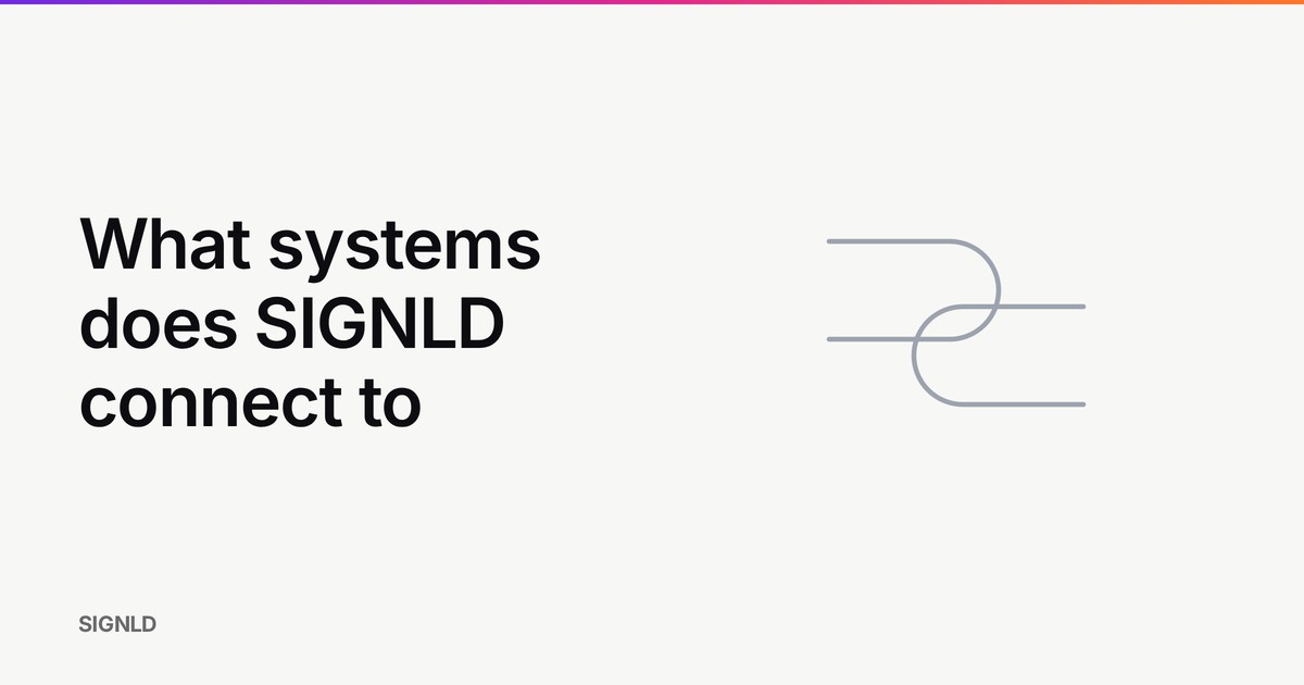 What systems does SIGNLD connect to