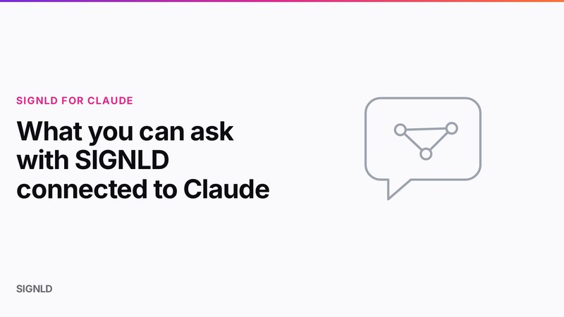 What you can ask with SIGNLD connected to Claude