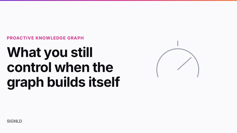 What you still control when the graph builds itself