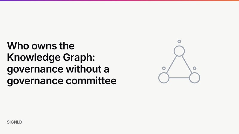 Who owns the Knowledge Graph: governance without a governance committee